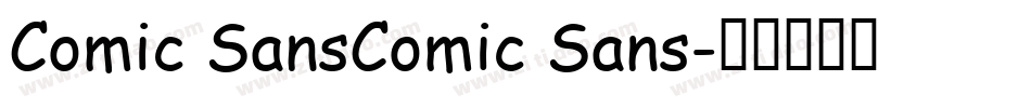 Comic SansComic Sans字体转换